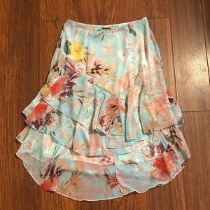 Float Flower Midi Skirt, super float and comfy
